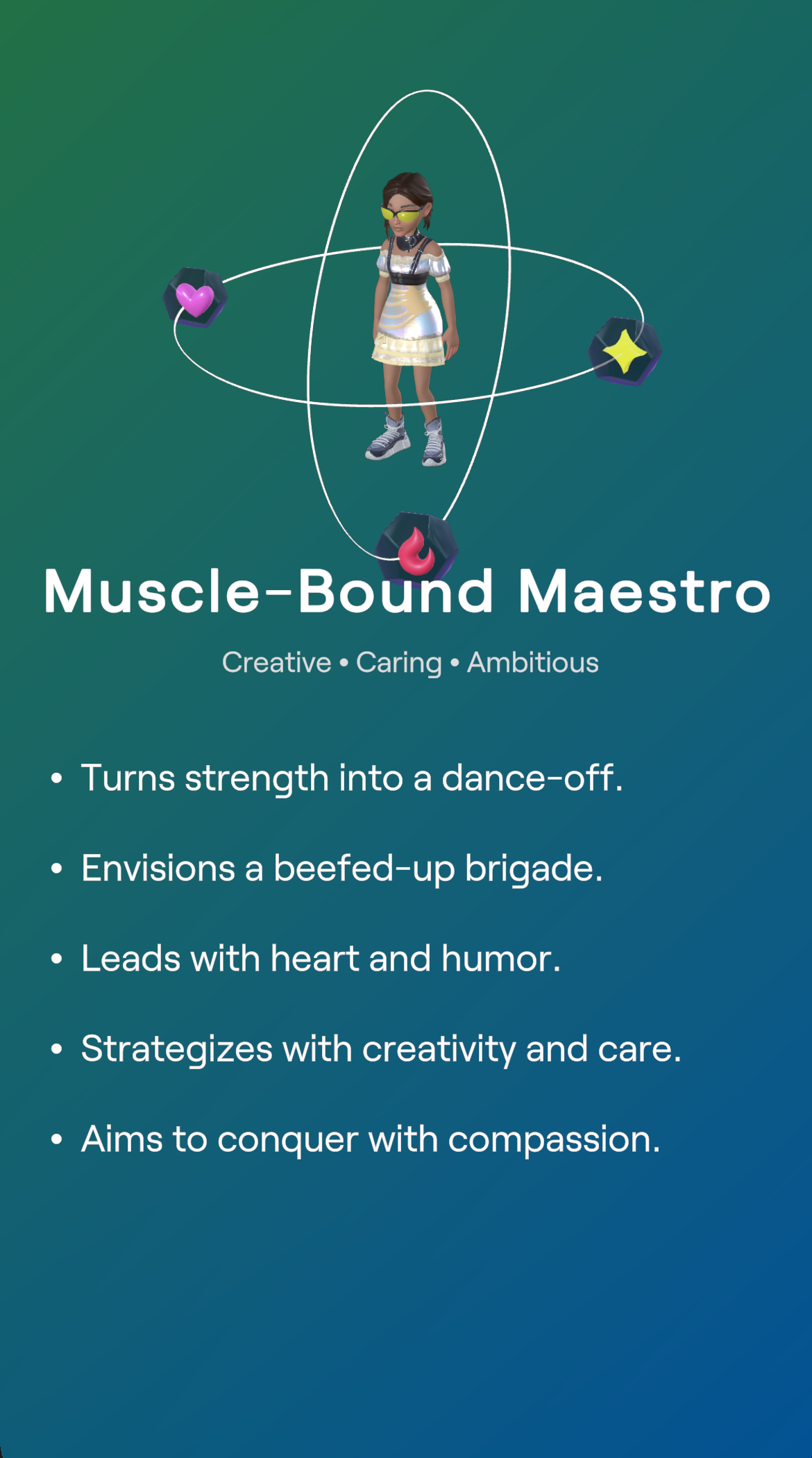 Personality AI expressive cards