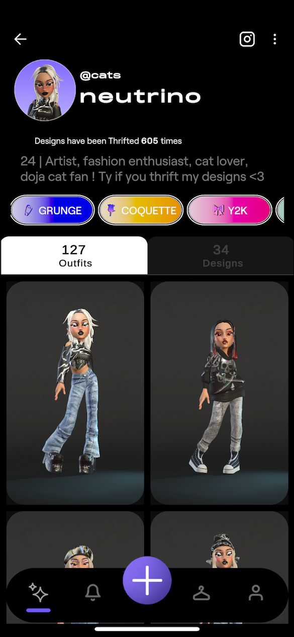 Silver Studio user profile